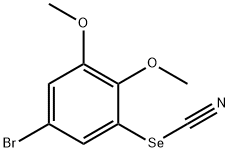 5-溴-1,2-二甲氧基-3-硒基氰基苯,2123477-88-1,结构式