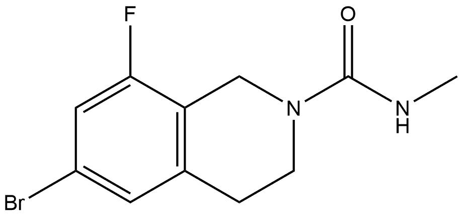 6-Bromo-8-fluoro-3,4-dihydro-N-methyl-2(1H)-isoquinolinecarboxamide Structure