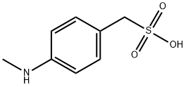 Benzenemethanesulfonic acid, 4-(methylamino)- (ACI) Struktur