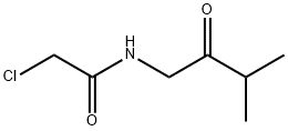 2-chloro-n-(3-methyl-2-oxobutyl)acetamide Structure