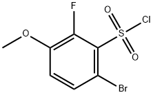 6-bromo-2-fluoro-3-methoxybenzene-1-sulfonyl chloride Structure