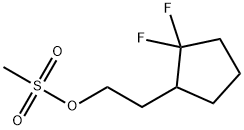 2-(2,2-difluorocyclopentyl)ethyl methanesulfonate Structure