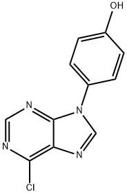 4-(6-Chloro-9H-purin-9-yl)phenol Structure