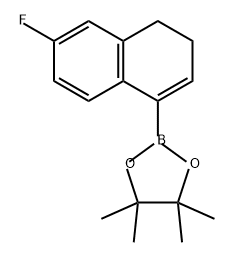 2-(6-氟-3,4-二氢萘-1-基)-4,4,5-5-四甲基-1,3,2-二氧杂硼烷, 2126819-59-6, 结构式