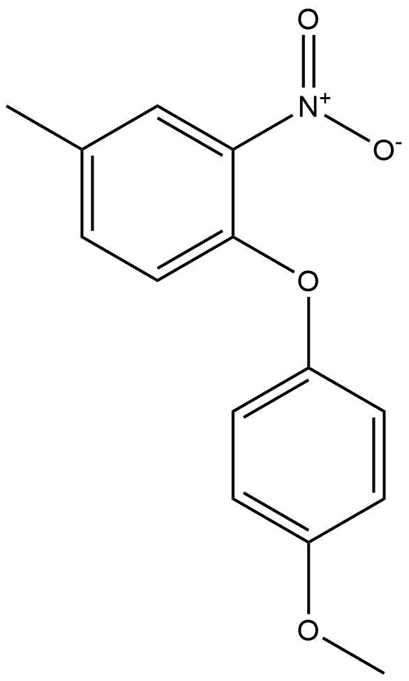 1-(4-methoxyphenoxy)-4-methyl-2-nitrobenzene 结构式