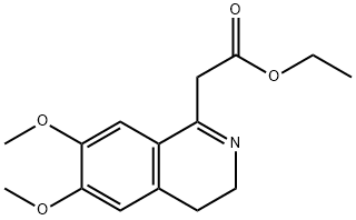 Ethyl 2-(6,7-dimethoxy-3,4-dihydroisoquinolin-1-yl)acetate Structure