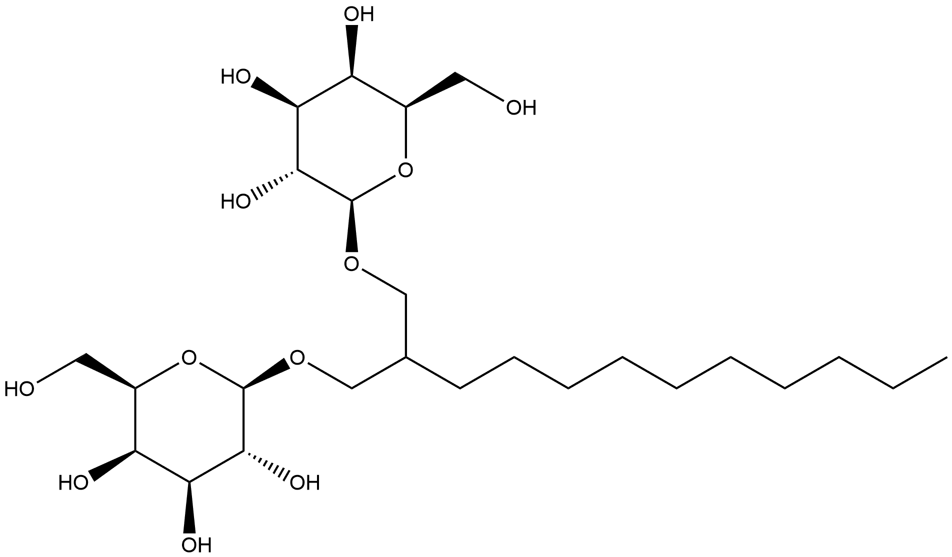 2-decyl-1,3-bis[(β-D-galactopyranosyl)oxy]propane,212761-08-5,结构式