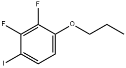 Benzene, 2,3-difluoro-1-iodo-4-propoxy- 化学構造式