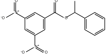 Benzoic acid, 3,5-dinitro-, 1-phenylethyl ester Structure