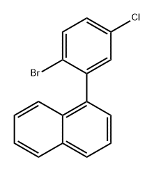 Naphthalene, 1-(2-bromo-5-chlorophenyl)- Structure