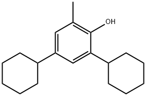 Phenol, 2,4-dicyclohexyl-6-methyl- Structure