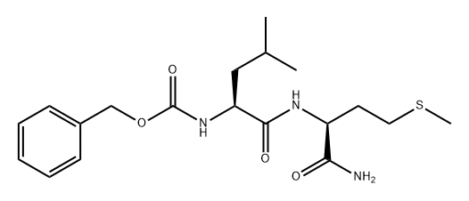 L-Methioninamide, N-[(phenylmethoxy)carbonyl]-L-leucyl- Structure