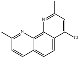 4-Chloro-2,9-dimethyl-1,10-phenanthroline Struktur