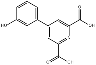 4-(3-Hydroxyphenyl)pyridine-2,6-dicarboxylic acid Structure