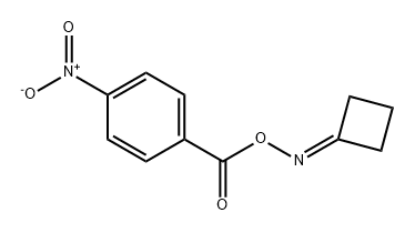 Cyclobutanone, O-(4-nitrobenzoyl)oxime Structure