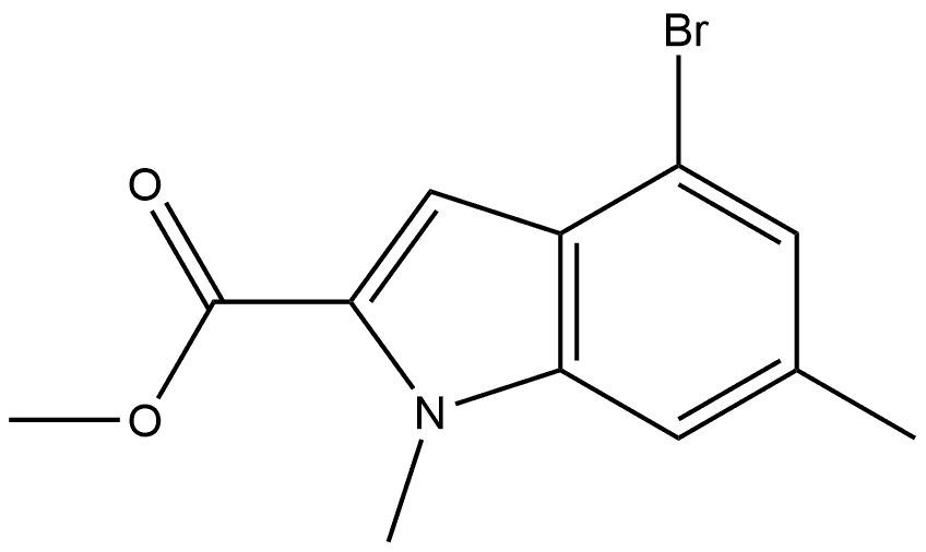 Methyl 4-Bromo-1,6-dimethylindole-2-carboxylate|4-溴-1,6-二甲基吲哚-2-甲酸甲酯