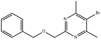 5-Bromo-4,6-dimethyl-2-[(phenylmethoxy)methyl]pyrimidine Struktur