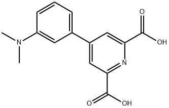 4-(3-(Dimethylamino)phenyl)pyridine-2,6-dicarboxylic acid 结构式