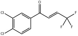 2-Buten-1-one, 1-(3,4-dichlorophenyl)-4,4,4-trifluoro-, (2E)- Structure