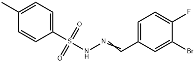 N'-(3-bromo-4-fluorobenzylidene)-4-methylbenzenesulfonohydrazide 结构式