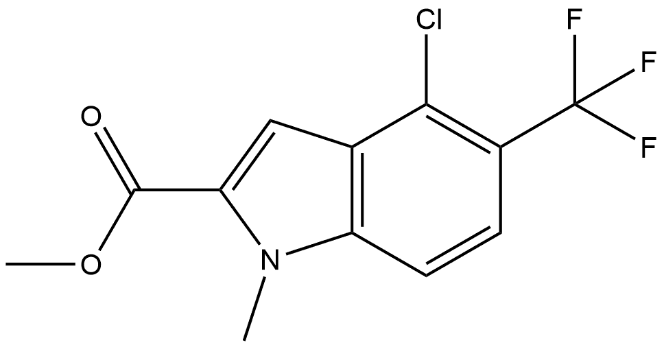 Methyl 4-Chloro-1-methyl-5-(trifluoromethyl)indole-2-carboxylate|4-氯-1-甲基-5-(三氟甲基)吲哚-2-甲酸甲酯