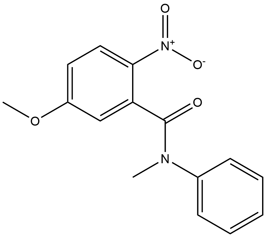 5-methoxy-N-methyl-2-nitro-N-phenylbenzamide Structure