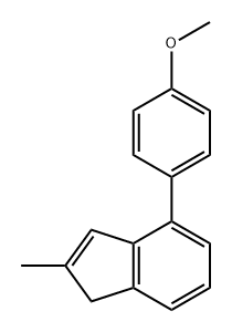 4-(4-甲氧基苯基)-2-甲基-1H-茚,213381-78-3,结构式