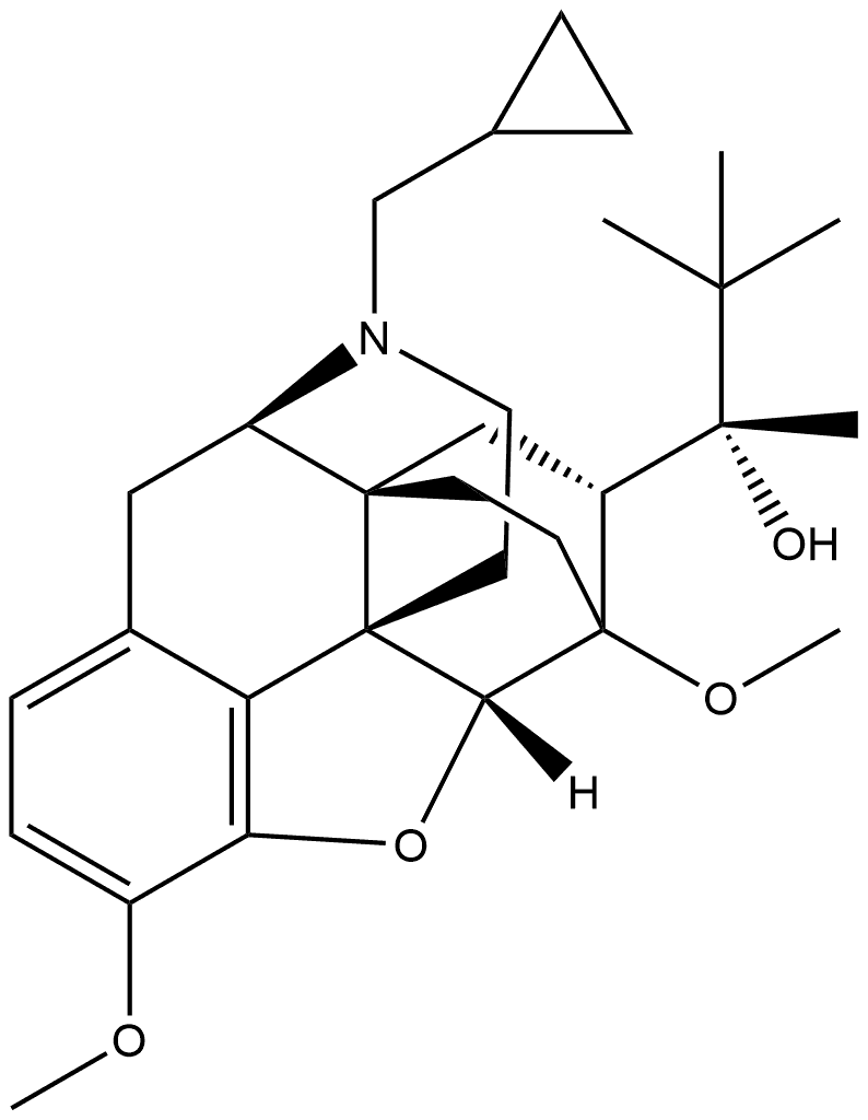 O-METHYL 7-(S)-BUPRENORPHINE 结构式