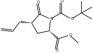 1,2-Pyrrolidinedicarboxylic acid, 5-oxo-4-(2-propen-1-yl)-, 1-(1,1-dimethylethyl) 2-methyl ester, (2S,4S)-