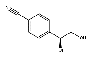 Benzonitrile, 4-[(1S)-1,2-dihydroxyethyl]- Structure