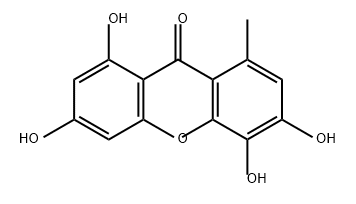 1,3,5,6-四羟基-8-甲基蒽酮, 213547-11-6, 结构式