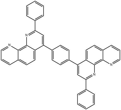1,10-Phenanthroline, 4,4'-(1,4-phenylene)bis[2-phenyl- Structure