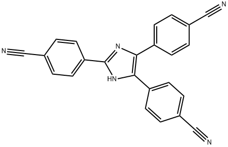 Benzonitrile, 4,4′,4′′-(1H-imidazole-2,4,5-triyl)tris- Struktur