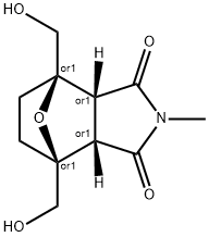 4,7-Epoxy-1H-isoindole-1,3(2H)-dione, hexahydro-4,7-bis(hydroxymethyl)-2-methyl-, (3aR,4R,7S,7aS)-rel- Structure