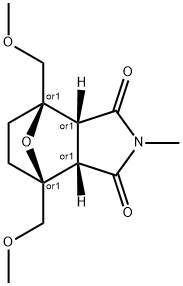 4,7-Epoxy-1H-isoindole-1,3(2H)-dione, hexahydro-4,7-bis(methoxymethyl)-2-methyl-, (3aR,4R,7S,7aS)-rel- Structure