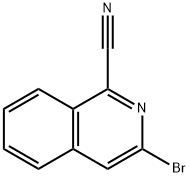 1-Isoquinolinecarbonitrile, 3-bromo- 结构式