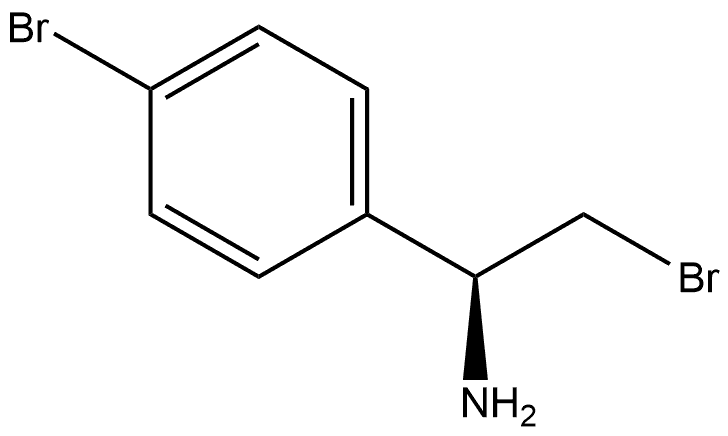 (S)-2-溴-1-(4-溴苯基)乙胺, 2137065-56-4, 结构式