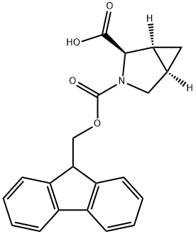 3-Azabicyclo[3.1.0]hexane-2,3-dicarboxylic acid, 3-(9H-fluoren-9-ylmethyl) ester, (1S,2R,5R)-,2137087-47-7,结构式