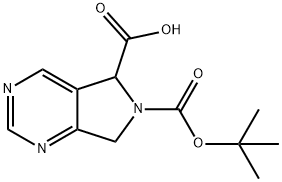 6-[(tert-butoxy)carbonyl]-5h,6h,7h-pyrrolo[3,4-d]pyrimidine-5-carboxylic acid Structure