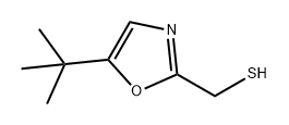 2-Oxazolemethanethiol, 5-(1,1-dimethylethyl)- 化学構造式