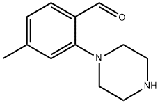 4-methyl-2-(piperazin-1-yl)benzaldehyde Structure