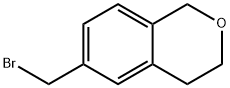 6-(bromomethyl)-3,4-dihydro-1H-2-benzopyran Struktur