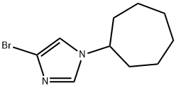 4-bromo-1-cycloheptyl-1H-imidazole Structure