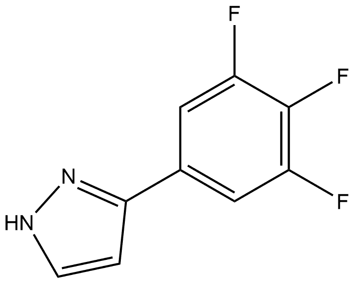 3-(3,4,5-Trifluorophenyl)-1H-pyrazole Structure