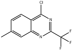 Quinazoline, 4-chloro-7-methyl-2-(trifluoromethyl)- 结构式
