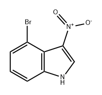 1H-Indole, 4-bromo-3-nitro- Structure