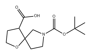 7-(叔丁氧基羰基)-1-氧杂-7-氮杂螺[4.4]壬烷-4-甲酸, 2137680-03-4, 结构式
