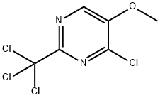 Pyrimidine, 4-chloro-5-methoxy-2-(trichloromethyl)- Structure