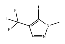 5-碘-1-甲基-4-(三氟甲基)-1H-吡唑,2137730-49-3,结构式