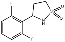 Isothiazolidine, 3-(2,6-difluorophenyl)-, 1,1-dioxide Struktur